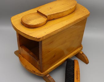 Shoe shine box vintage shoe shine kit - Etsy 日本