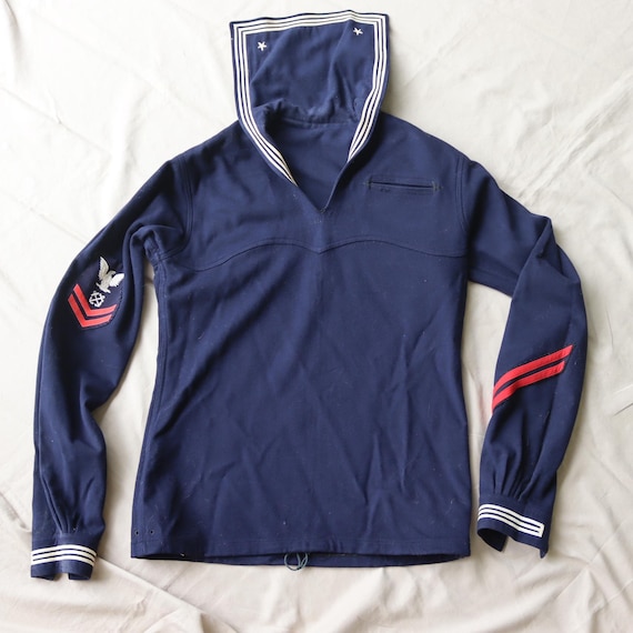 World War II Naval Uniform Shirt - Vintage US Navy Wool Uniform