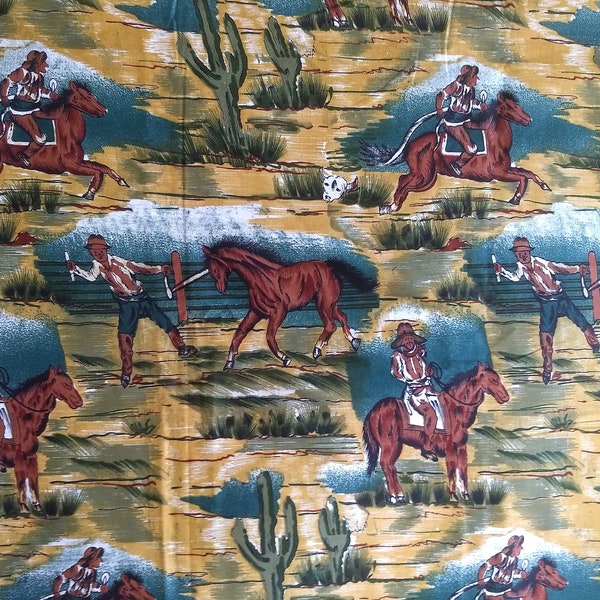Cowboy Fabric - Etsy