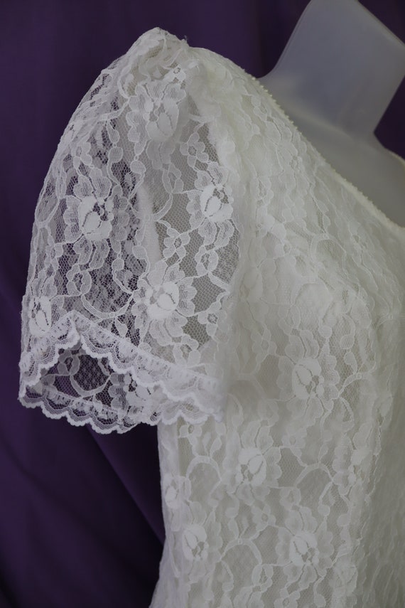 Vintage Gunne Sax Ivory Lace Dress by Jessica McC… - image 4