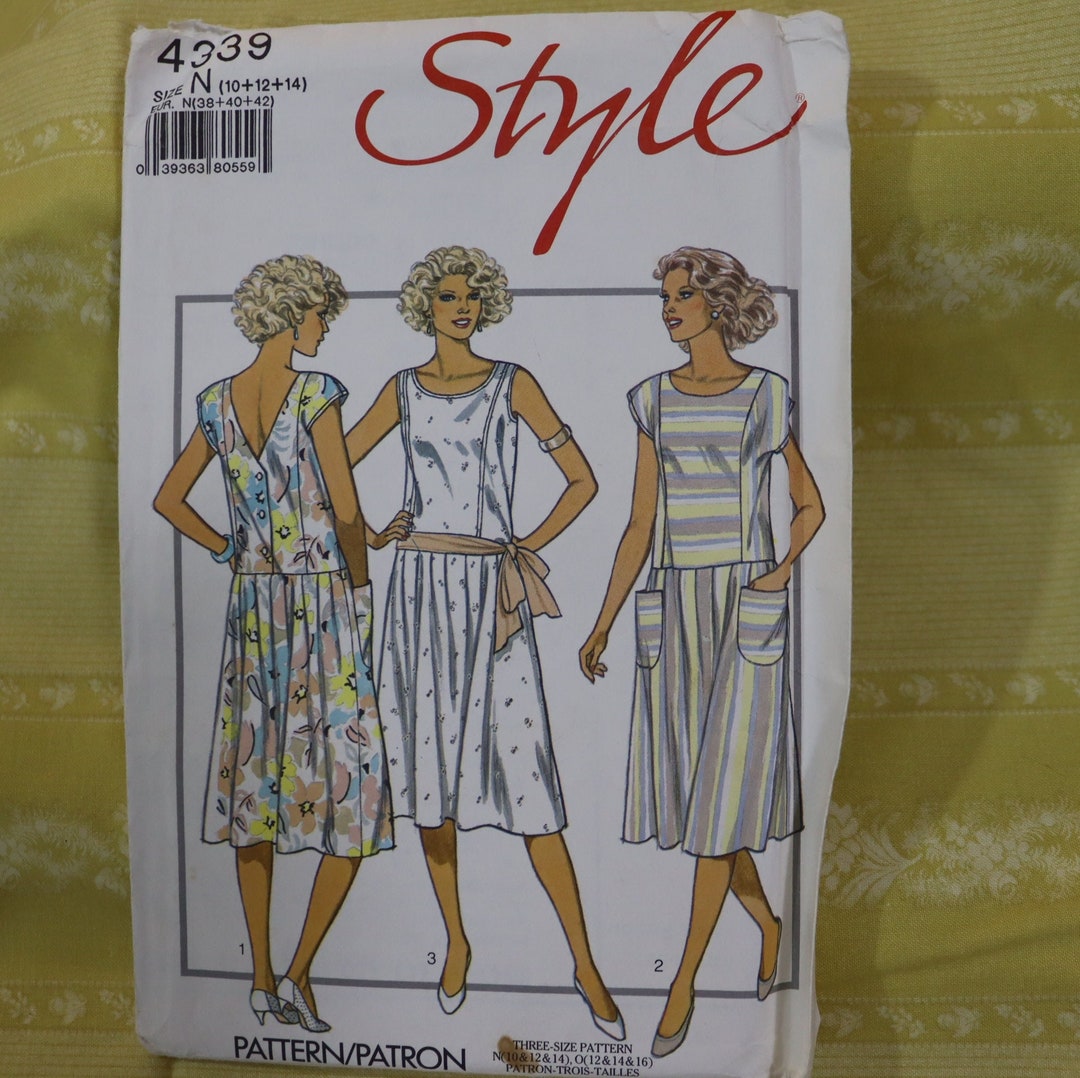 Easy Summer Dress Pattern Dropped Waist Summer Dress Pattern 1920s ...