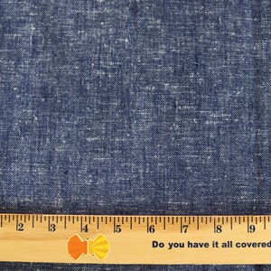 70s Blue Double Knit Fabric - Vintage Blue and White Print Polyester Double Knit for retro clothing or patchwork