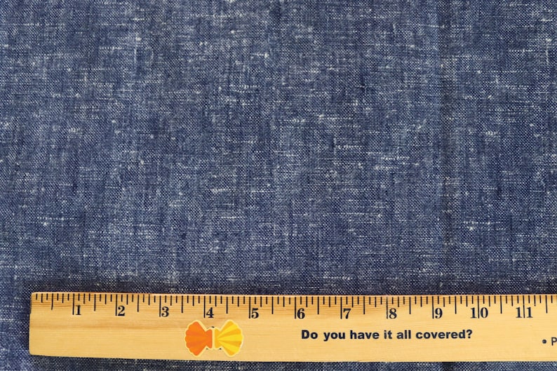 70s Blue Double Knit Fabric - Vintage Blue and White Print Polyester Double Knit for retro clothing or patchwork