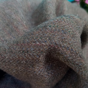 Light Gray Herringbone Wool Fabric