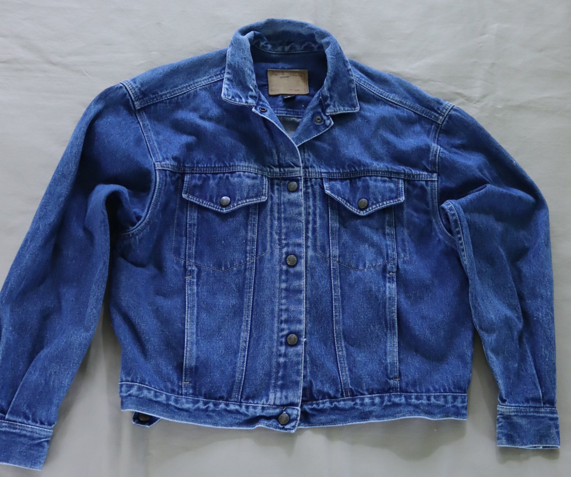 90s Denim Jean Jacket - Denim Trucker Jacket - Look Like