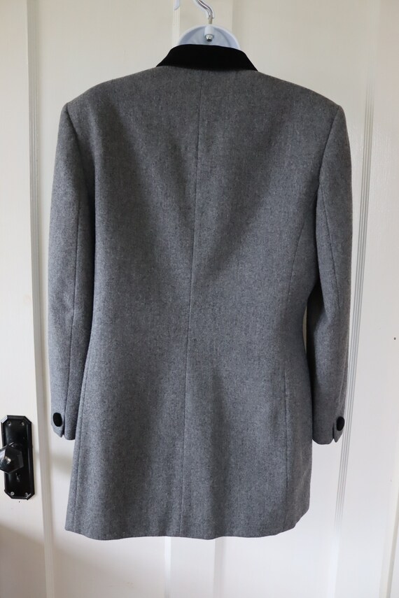 Pendleton Gray Wool Riding Jacket - Long Gray Woo… - image 6