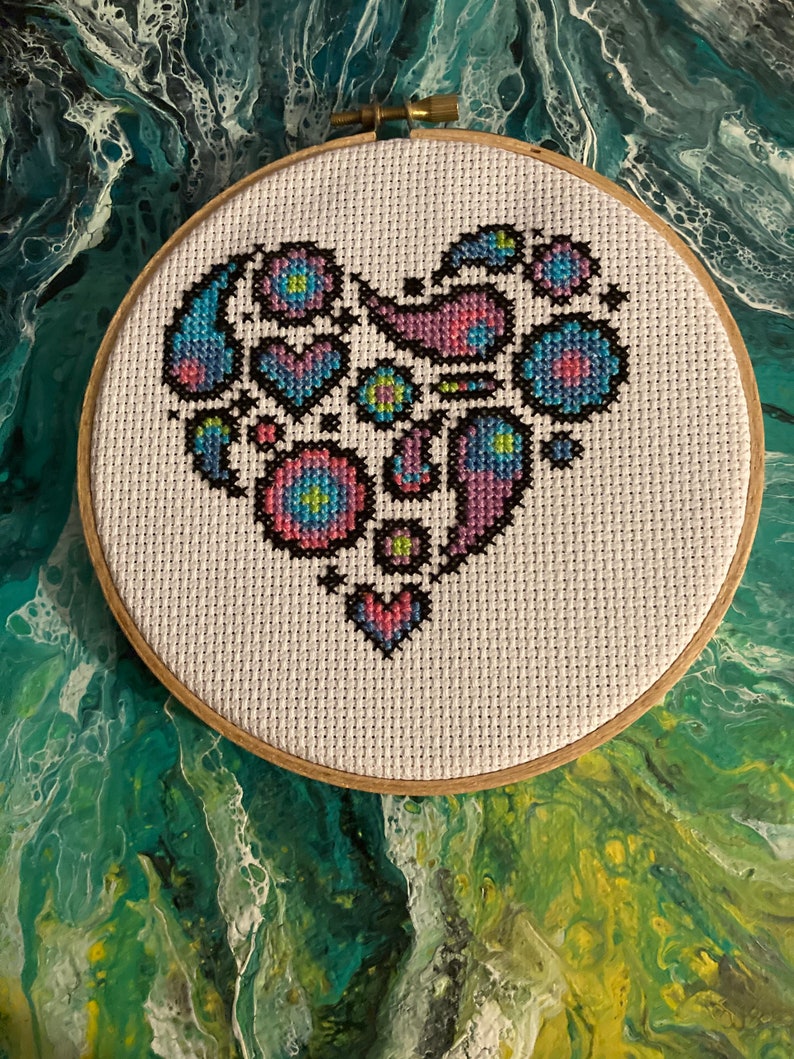 Paisley Heart Wall Hanging