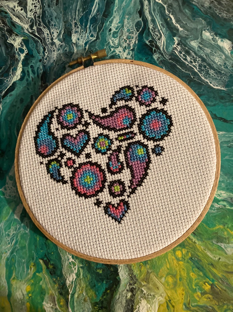 Paisley Heart Wall Hanging