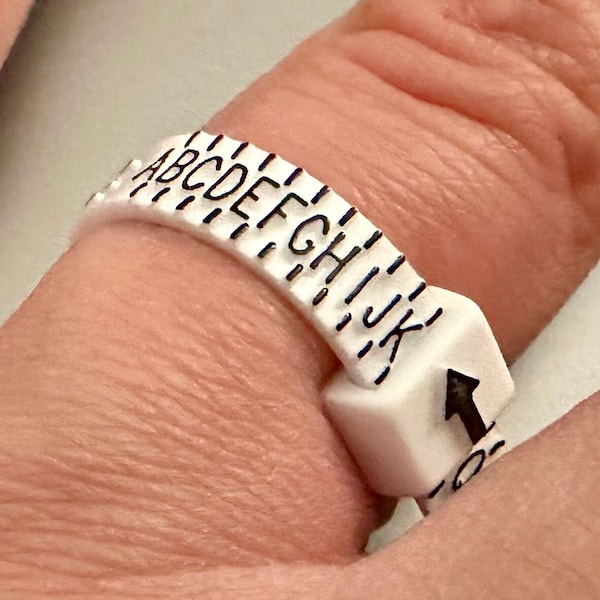 UK Ring Sizer | Finger | Toe | Measure | A-Z+9 | Free Postage | Men | Women | Brand New