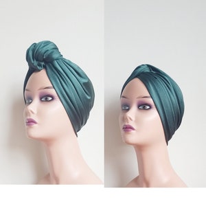 Turban, Turban for women, vintage hat, adjustable knot cap, pre tied headwrap, chemo turban, alopecia hat, Turban Beanie, gift for her