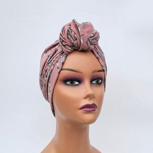 Turban for women,pretied fancy knot turban headwrap,chemo turban,alopecia hat, Beanie hat,gift for chemo,yoga headwear