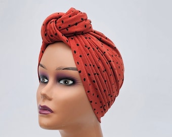 Turbante feminino, lenço de algodão pré-amarrado, turbante para quimioterapia e alopecia, gorro de algodão, presente para quem está em quimioterapia, lenço para queda de cabelo, gorro de ioga