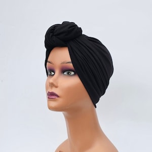 Adjustable knot pretied turban for women,pretied headwrap,vintage boho headwear,chemo turban,gift for chemo,alopecia hat,Beanie,gift for her