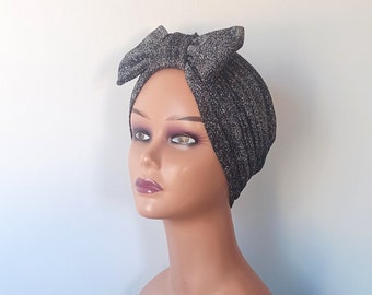 Turban for women, satin lined turban cap, pre-tied turban, chemo hat, chemo gift, alopecia hat, Turban Beanie, women headwear, gift for her