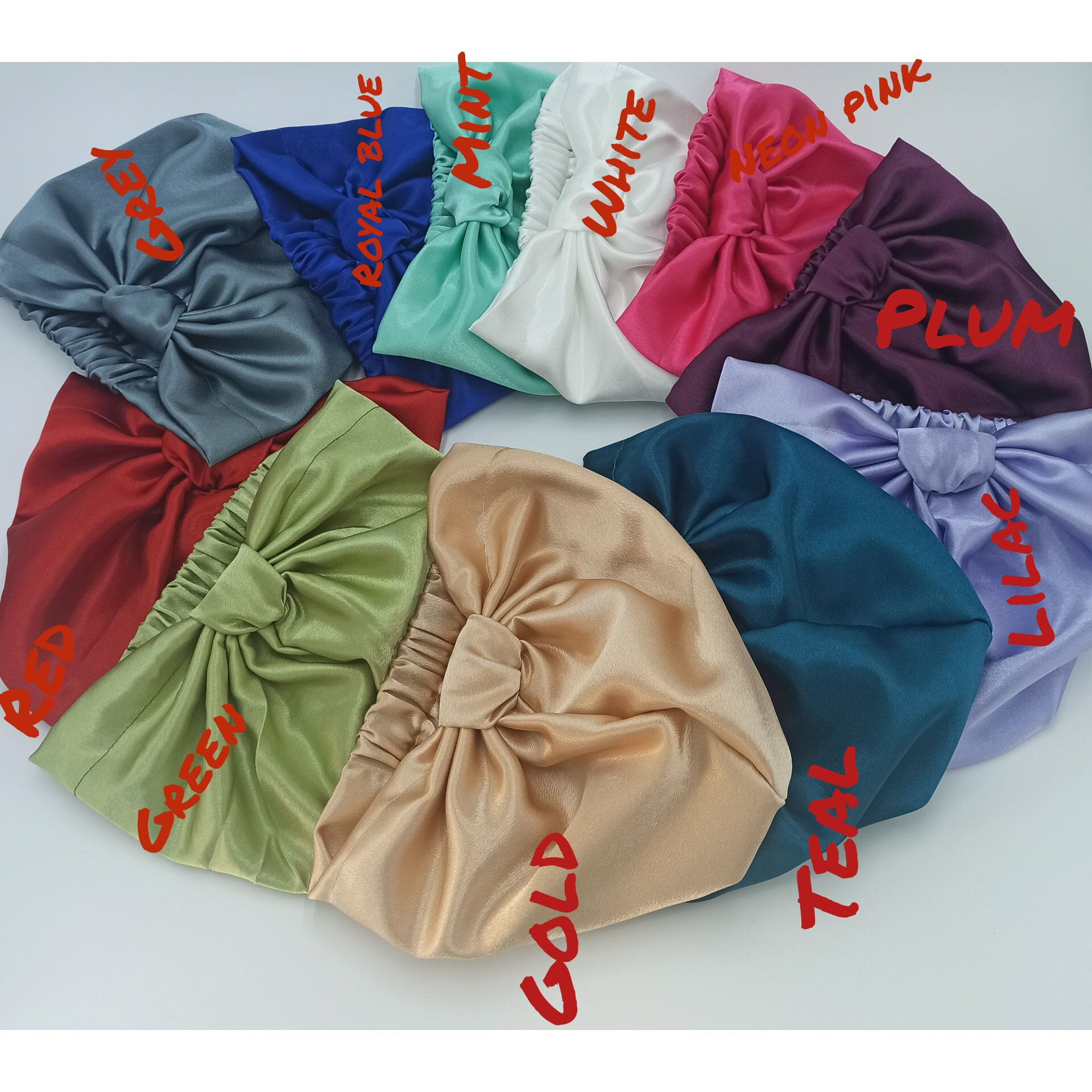 Satin turban, silk turban, turban cap for women, bonnet cap, pretied headwrap, alopecia, chemo