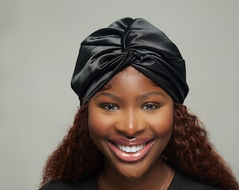 Pretied satin headwrap,Stylish satin turban for women,Aopecia headscarf, Chemo headwear,Satin silk turban,Gift for alopecia,Silk fashion cap