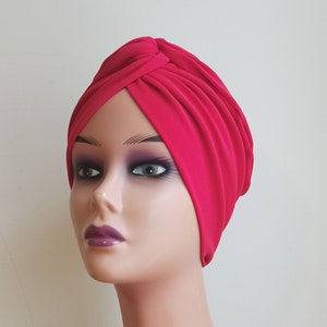Front twist turban cap, Turban for women, vintage/retro hat, chemo headwear, alopecia, turban beanie, gift for her