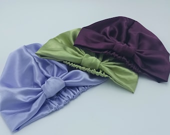 Satin turban, silk turban, turban cap for women, bonnet cap, pretied headwrap, alopecia, chemo