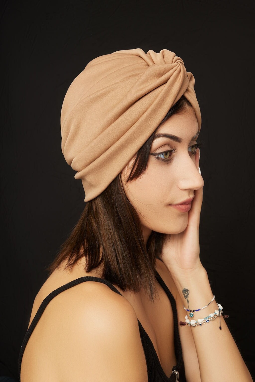 tied turban