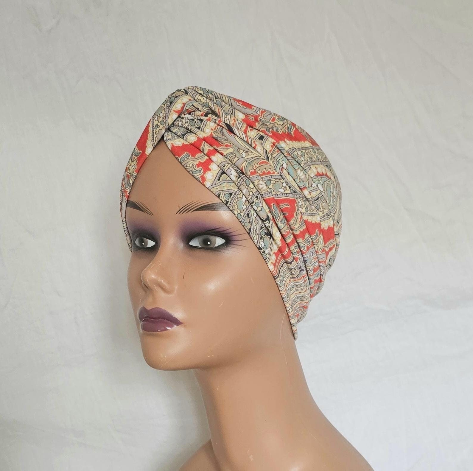 Surkat Turbante Brillante con Fiore luccicante per chemioterapia, Copricapo, 2262- Rosso Rosa, Taglia Unica Surkat Turbante Brillante con Fiore luccicante per chemioterapia, Copricapo, 2262- Rosso Rosa, Taglia Unica