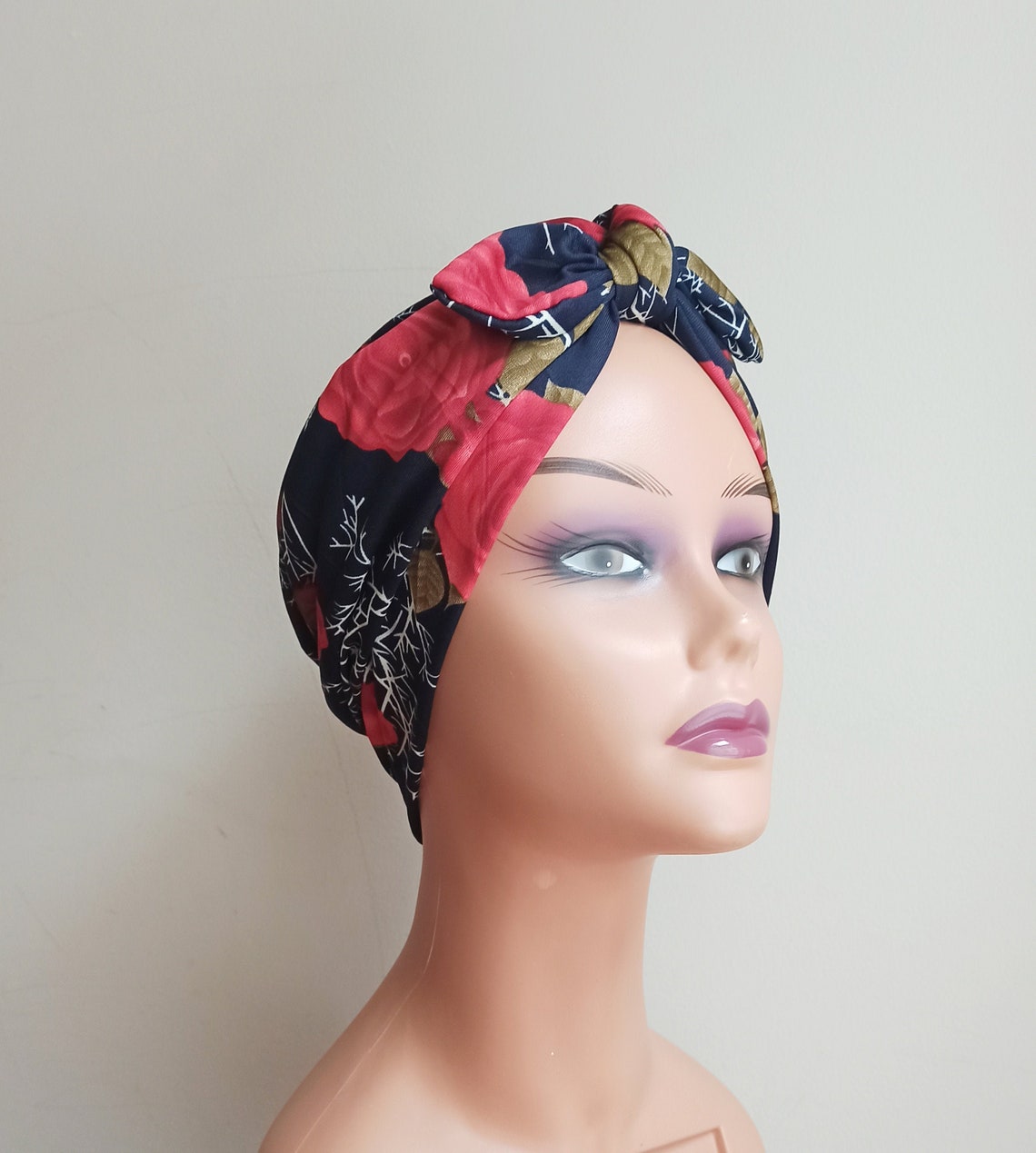 satin lined t shirt turban