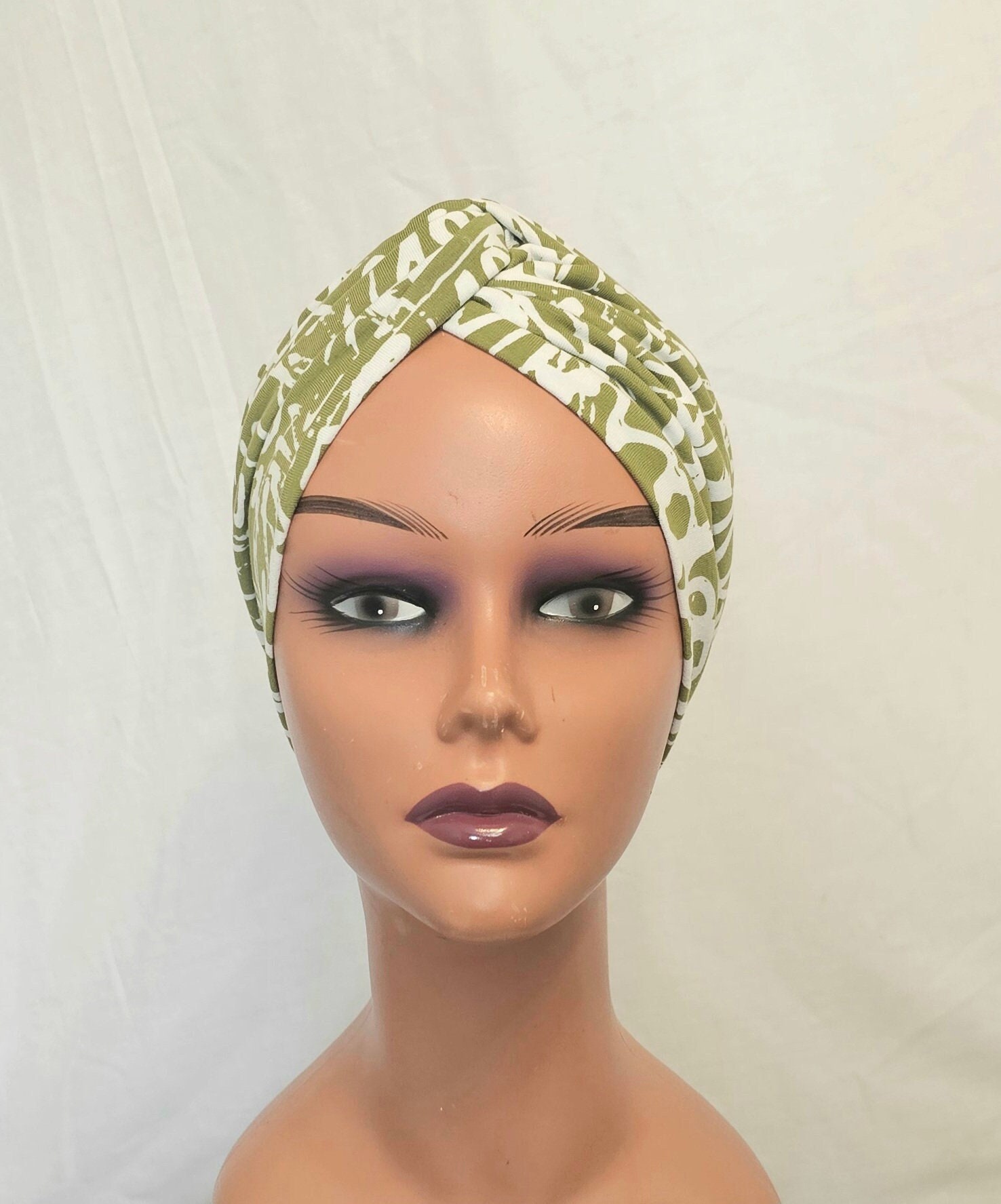 Turban for women,pretied vintage style chemo alopecia turban beanie,pretied headwear chemo hat gift,hair loss head covering,cotton turban