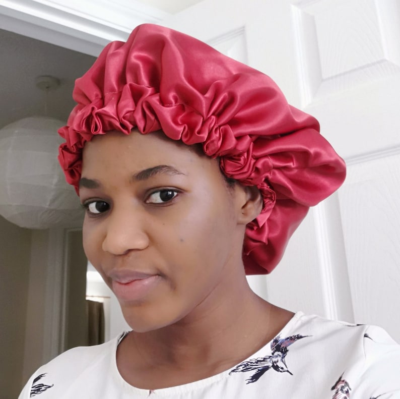 Bonnets Reversible Bonnet Satin Bonnet Silk Bonnet Hair Etsy UK