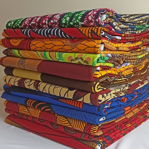 Willekeurige vetkwarmenten, 100% katoen, stofbundels, Afrikaanse printstof, bloemenprints, Ankara wax, ambachtelijke stof, patchwork, Quilten