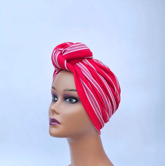 Christmas Pretied Adjustable Turban for Women,vintage Pre  display picture 2