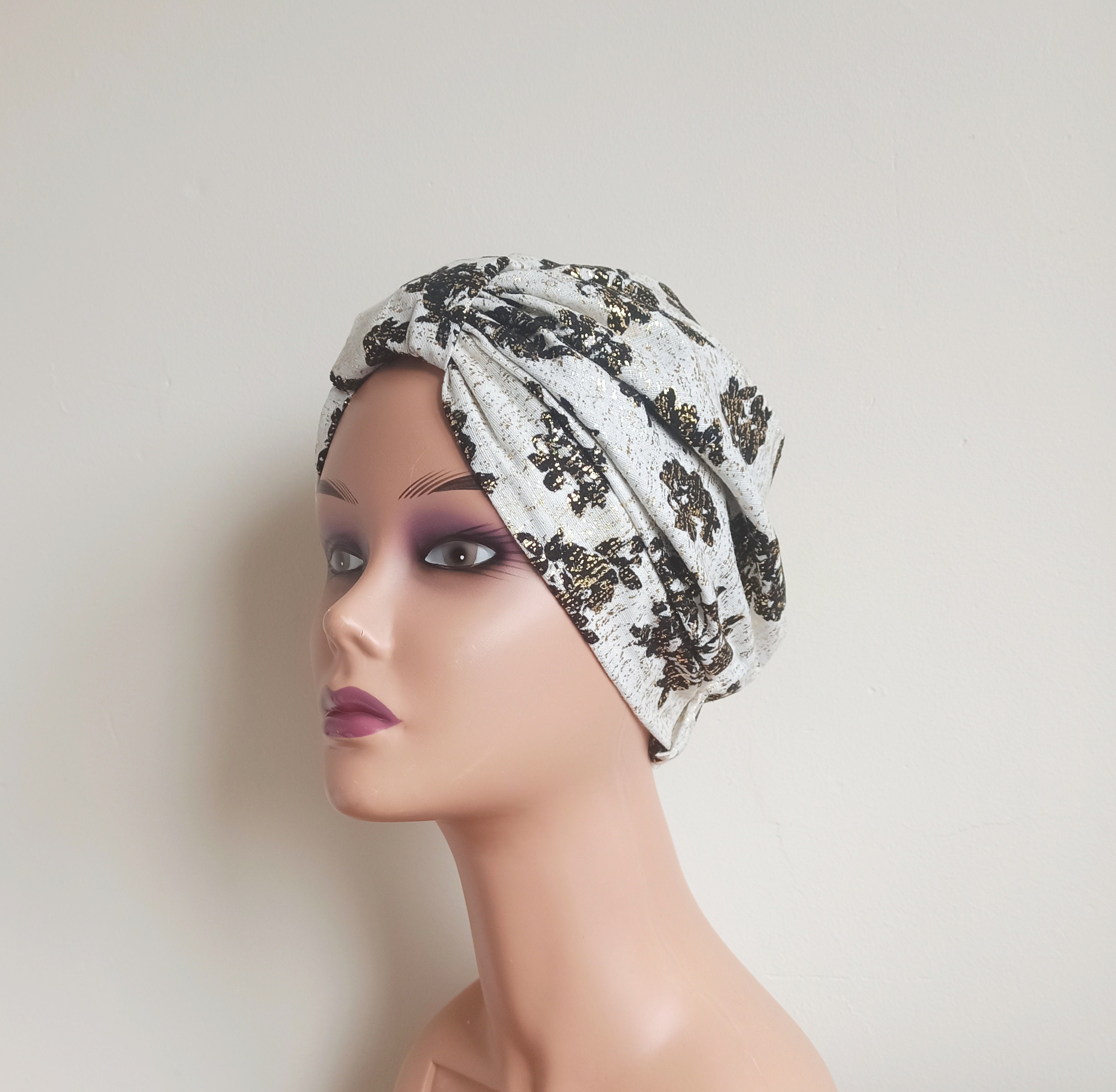 satin lined t shirt turban