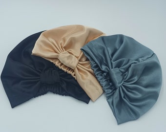 Gift for her, hair care scarf, satin sleep cap, silk cap, turban cap for women, satin bonnet, silk sleep turban, silk hair tie