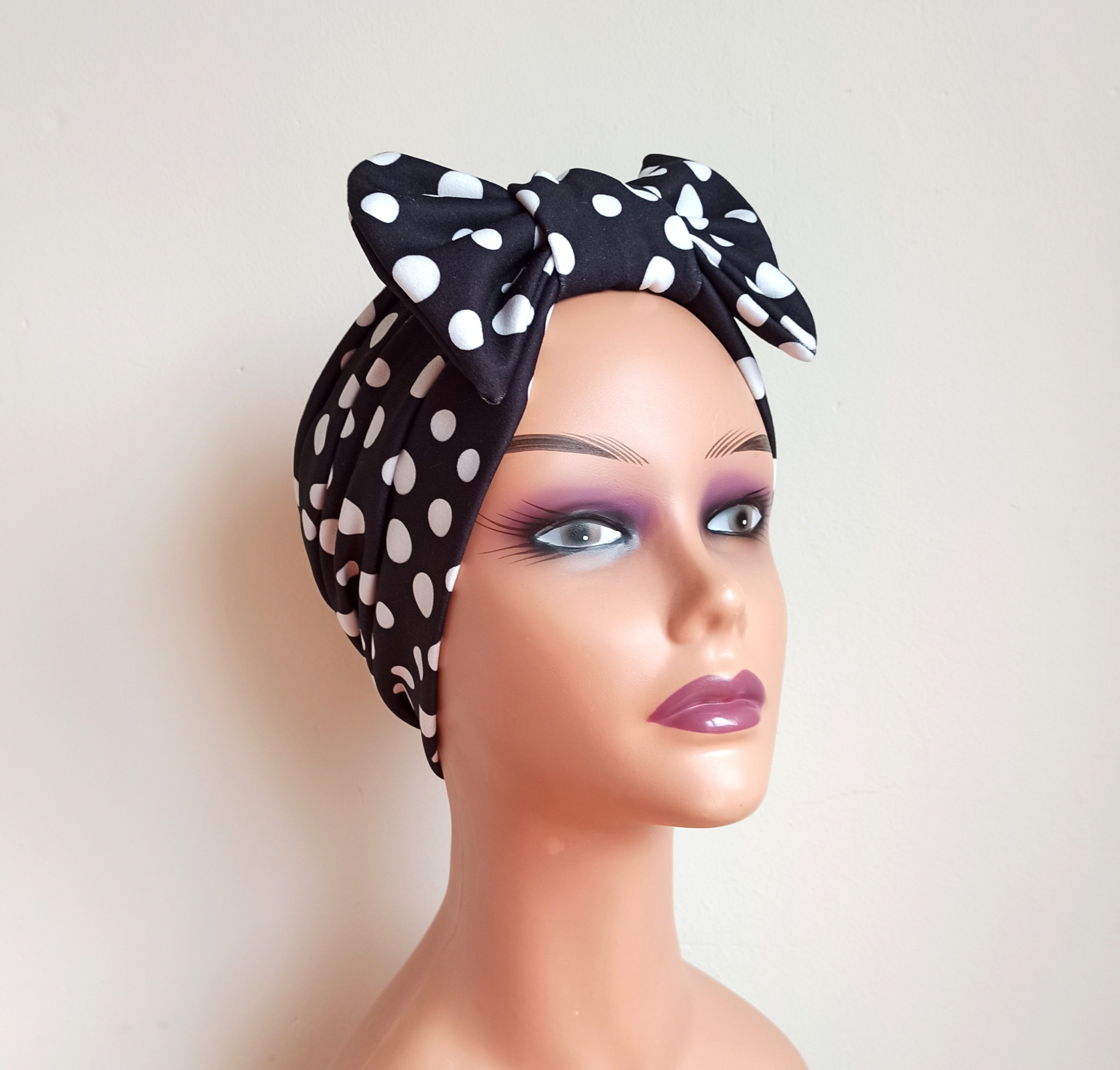 ✨NEW Polka Dot Turban Headband Polka Dots Turban - Etsy main image 2