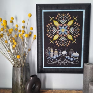 Christmas star cross stitch pattern Cross Stitch Pattern Winter Festive holiday seasonal easy cross stitch Winter Star embroidery