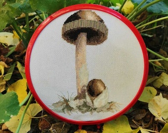 amanita kruissteekpatroon pdf instant download kruissteek vliegenzwam kruissteek geteld grafiek paddenstoel kruissteek bos