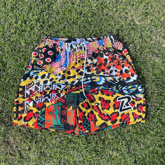 Multi Graphic Mesh Shorts Etsy