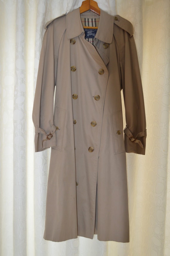 80s Men's Burberry Trench Coat (M)