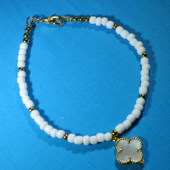 018 Sunrise Anklet Beaded Anklet Seed Bead Anklet Ankle Etsy