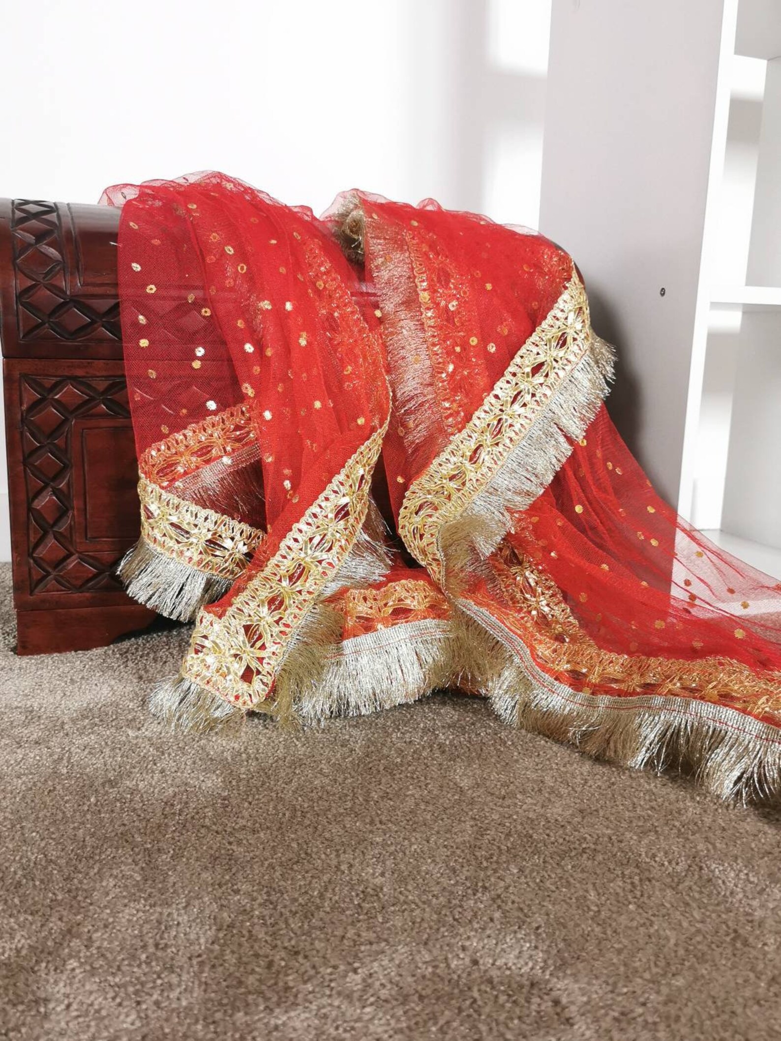 how to take shawl with dupatta