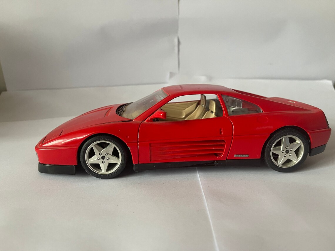 Burago 1989 Ferrari 348 tb 118 ESCALA ROJO Etsy