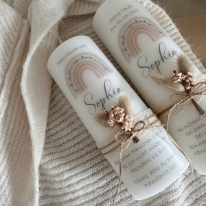 High-quality godparent candle - designed to match your baptism candle | Christening candle | Baptism