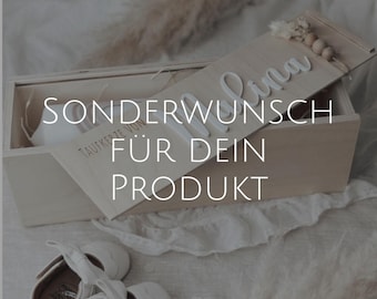 Richiesta speciale per il tuo ordine