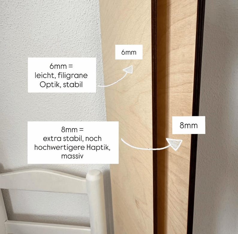 Personalisierbare Kindermesslatte "Unterwasserwelt" aus Holz oder in weiß beschichtet in neutralen Farben als Babygeschenk, Taufe Bild 5