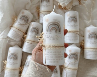 Guest candle - designed to match your baptism candle | Baptism candle | Baptism