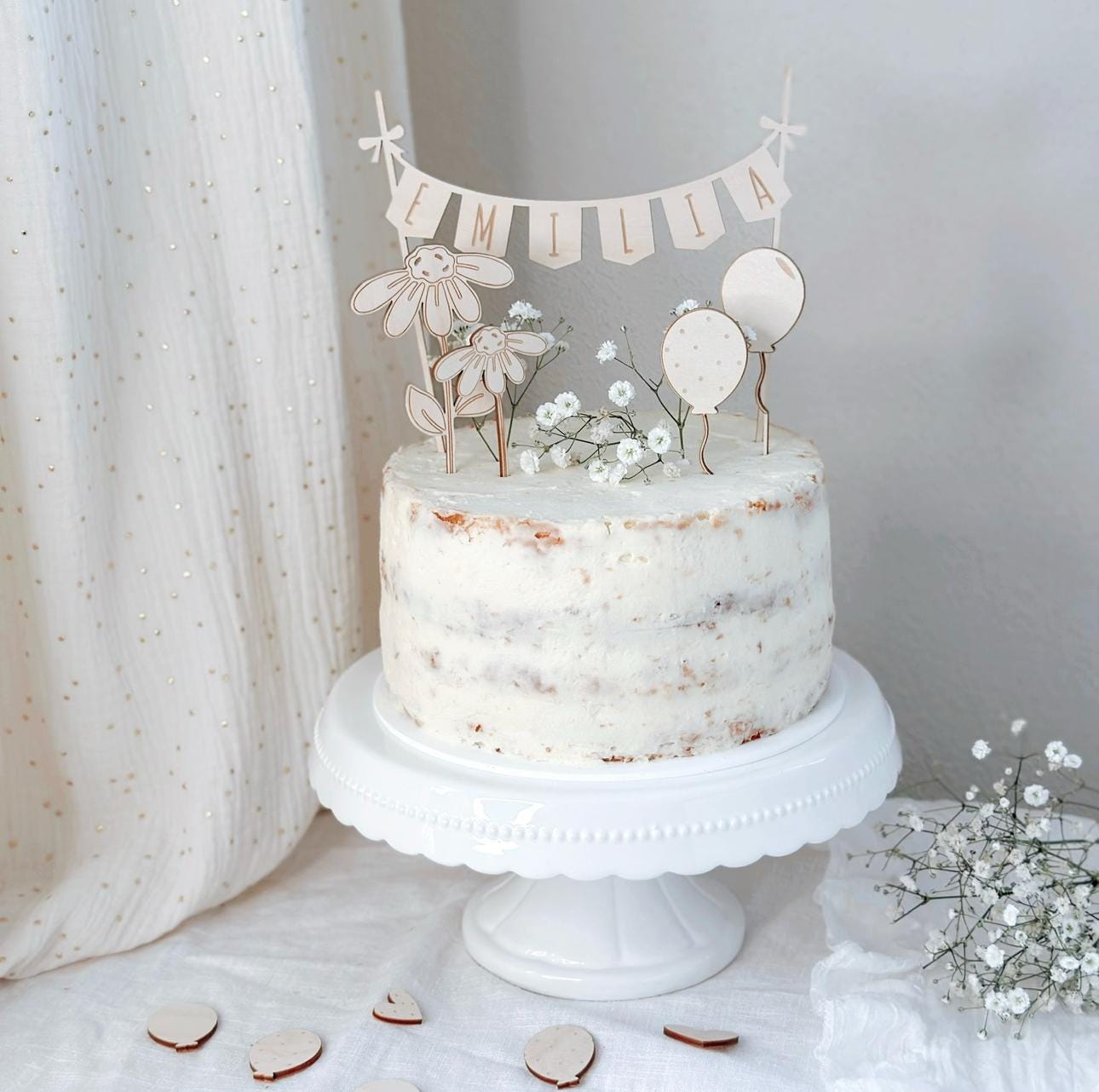 Henoyso 48 Decorazioni Per Cupcake A Forma Di Margherita – Cartoncino Colori Misti 5x12 Cm