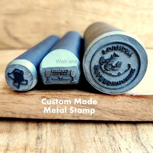 TAMPON EN MÉTAL PERSONNALISÉ | Estampage du métal | Outil pour bijoux | Matrice métallique personnalisée | Tampons pour bijoux | Tampon en acier pour marquage sur métal