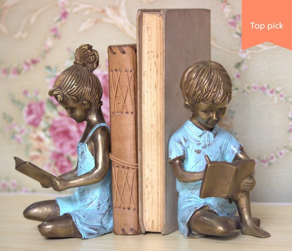 Boekensteunen - bronskleurig 15 cm