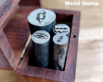 Custom font METAL STAMP Kit for Jewellery stamping, Metal design letter stamps, Jewelers stamp set of Alphabets A to Z