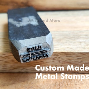 Steel Marking Stamps, Metal Die Stamp, Custom Metal Punch Stamp, Metal Stamping, Personalized Metal Stamp Hand Stamps, Metal Logo stamp