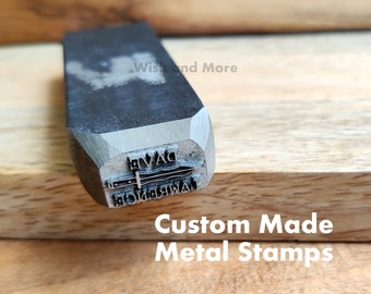 Stalen markeringsstempels, metalen matrijsstempel, aangepaste metalen stempelstempel, metalen stempelen, gepersonaliseerde metalen stempel handstempels, metalen logo-stempel