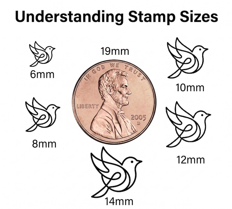Steel Marking Stamps, Metal Die Stamp, Custom Metal Punch Stamp, Metal Stamping, Personalized Metal Stamp Hand Stamps, Metal Logo stamp image 6